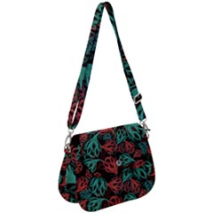 Flower Patterns Ornament Pattern Saddle Handbag by uniart180623