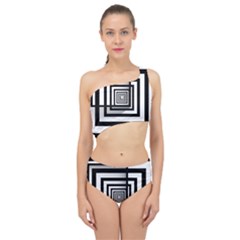 Squares Concept Design Raining Spliced Up Two Piece Swimsuit by uniart180623