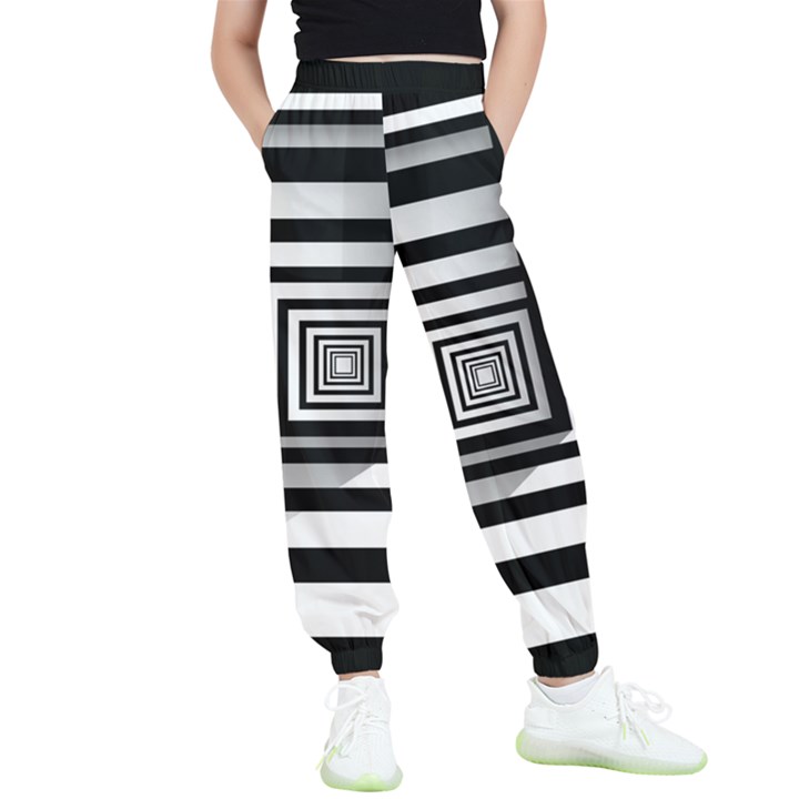 Squares Concept Design Raining Kids  Joggers