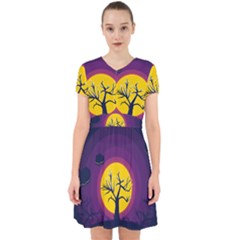 Empty Tree Leafless Stem Bare Branch Adorable In Chiffon Dress by uniart180623