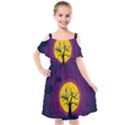 Empty Tree Leafless Stem Bare Branch Kids  Cut Out Shoulders Chiffon Dress View1