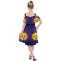 Empty Tree Leafless Stem Bare Branch Kids  Cut Out Shoulders Chiffon Dress View2