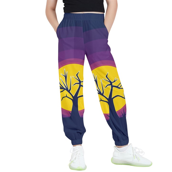 Empty Tree Leafless Stem Bare Branch Kids  Joggers