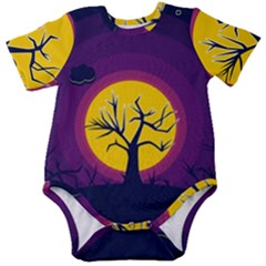 Empty Tree Leafless Stem Bare Branch Baby Short Sleeve Bodysuit