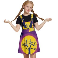 Empty Tree Leafless Stem Bare Branch Kids  Apron Dress by uniart180623