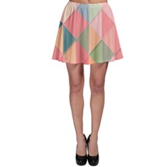 Background Geometric Triangle Skater Skirt by uniart180623