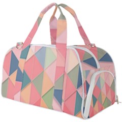 Background Geometric Triangle Burner Gym Duffel Bag by uniart180623