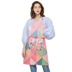 Background Geometric Triangle Pocket Apron by uniart180623