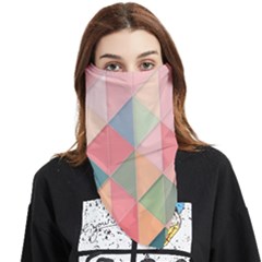 Background Geometric Triangle Face Covering Bandana (triangle) by uniart180623