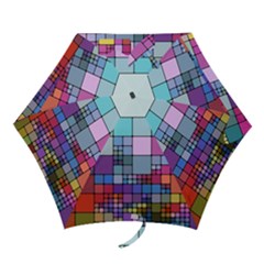 To Dye Abstract Visualization Mini Folding Umbrellas