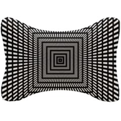 Focus Squares Optical Illusion Seat Head Rest Cushion by uniart180623