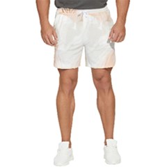 Leaves Marble Frame Background Men s Runner Shorts by uniart180623