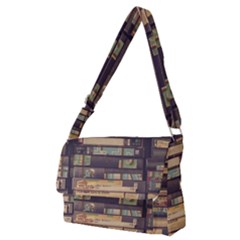 Books Antique Worn Spent Romance Full Print Messenger Bag (m) by uniart180623