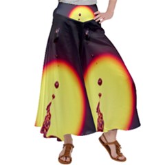 High Speed Waterdrop Drops Water Women s Satin Palazzo Pants by uniart180623