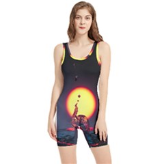 High Speed Waterdrop Drops Water Women s Wrestling Singlet by uniart180623