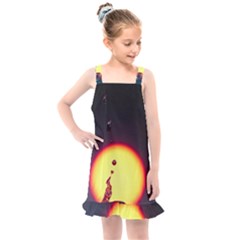 High Speed Waterdrop Drops Water Kids  Overall Dress by uniart180623