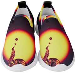 High Speed Waterdrop Drops Water Kids  Slip On Sneakers by uniart180623