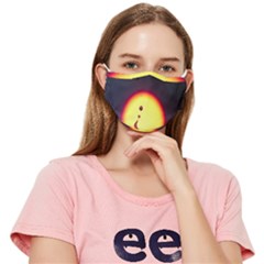 High Speed Waterdrop Drops Water Fitted Cloth Face Mask (adult)