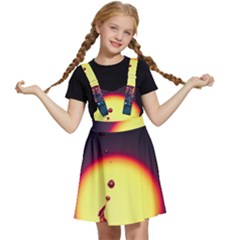 High Speed Waterdrop Drops Water Kids  Apron Dress by uniart180623