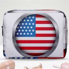 United Of America Usa Flag Make Up Pouch (large) by Celenk