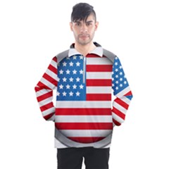 United Of America Usa Flag Men s Half Zip Pullover