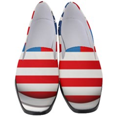 United Of America Usa Flag Women s Classic Loafer Heels by Celenk