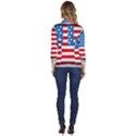 United Of America Usa Flag Women s One-Button 3/4 Sleeve Short Jacket View4