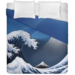 The Great Wave Off Kanagawa Duvet Cover Double Side (california King Size) by Grandong