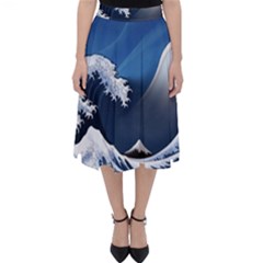 The Great Wave Off Kanagawa Classic Midi Skirt