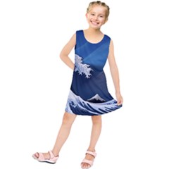 The Great Wave Off Kanagawa Kids  Tunic Dress by Grandong