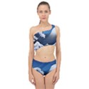 The Great Wave Off Kanagawa Spliced Up Two Piece Swimsuit View1