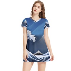 The Great Wave Off Kanagawa Women s Sports Skirt by Grandong