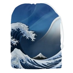 The Great Wave Off Kanagawa Drawstring Pouch (3xl) by Grandong