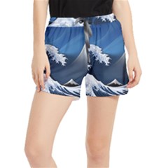 The Great Wave Off Kanagawa Women s Runner Shorts by Grandong