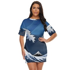 The Great Wave Off Kanagawa Just Threw It On Dress by Grandong