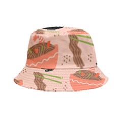 Doodle Yakisoba Seamless Pattern Background Cartoon Japanese Street Food Bucket Hat by Grandong