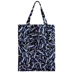 Cobalt Kaleidoscope Print Pattern Design Zipper Classic Tote Bag by dflcprintsclothing