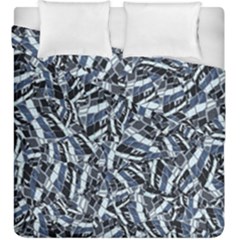 Cobalt Kaleidoscope Print Pattern Design Duvet Cover Double Side (king Size) by dflcprintsclothing