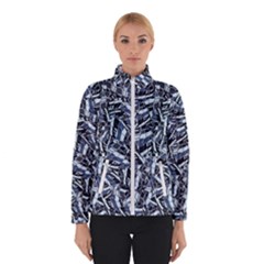 Cobalt Kaleidoscope Print Pattern Design Women s Bomber Jacket by dflcprintsclothing