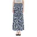 Cobalt Kaleidoscope Print Pattern Design Full Length Maxi Skirt View1