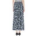 Cobalt Kaleidoscope Print Pattern Design Full Length Maxi Skirt View2