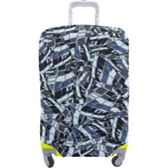 Cobalt Kaleidoscope Print Pattern Design Luggage Cover (large) by dflcprintsclothing