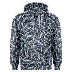 Cobalt Kaleidoscope Print Pattern Design Men s Overhead Hoodie by dflcprintsclothing