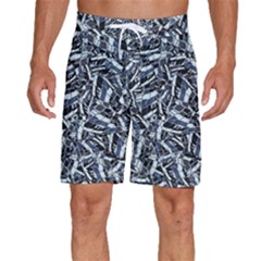 Cobalt Kaleidoscope Print Pattern Design Men s Beach Shorts by dflcprintsclothing