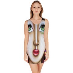 Woman Sketch Design Bodycon Dress