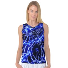 Lines Flash Light Mystical Fantasy Women s Basketball Tank Top by Dutashop