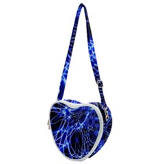 Lines Flash Light Mystical Fantasy Heart Shoulder Bag by Dutashop