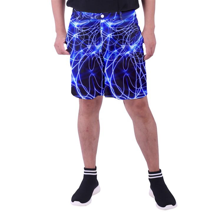 Lines Flash Light Mystical Fantasy Men s Pocket Shorts