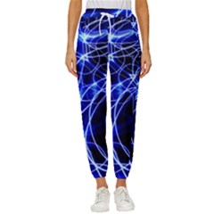 Lines Flash Light Mystical Fantasy Women s Cropped Drawstring Pants