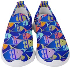 Sea Fish Illustrations Kids  Slip On Sneakers